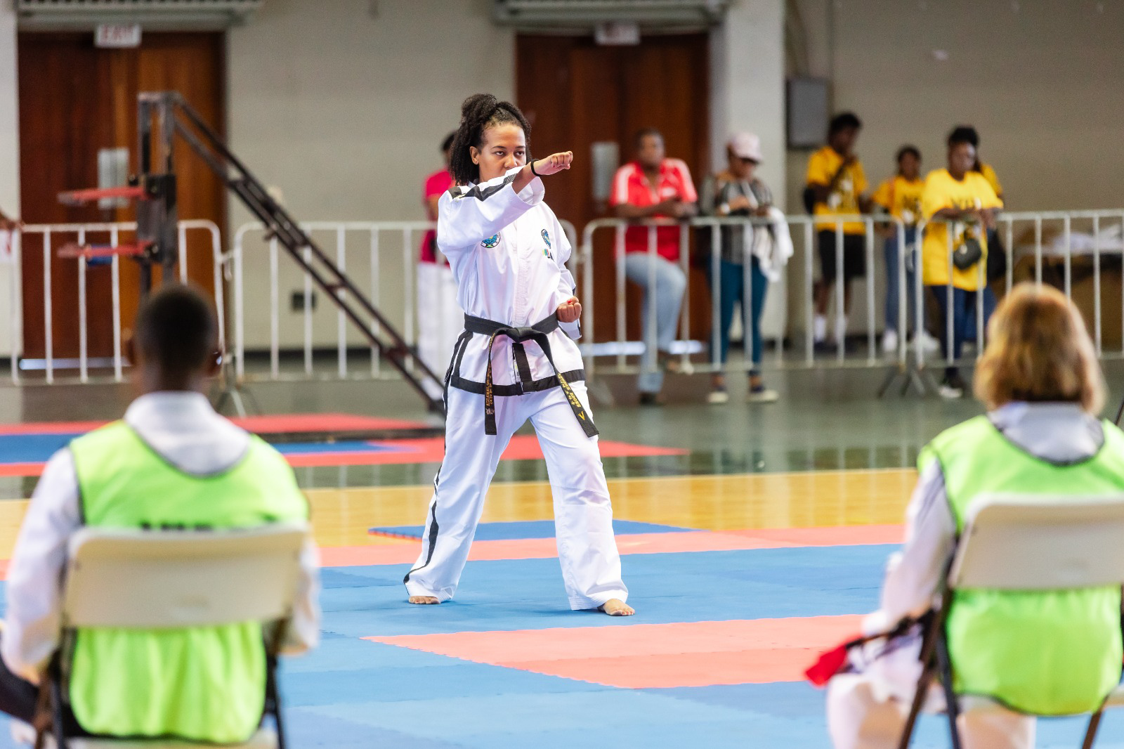 Practitioner performing a pattern routine